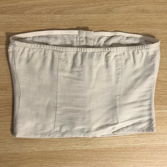 Revolve L’Academie Button Up Strapless Top, XS - Picture 6 of 9